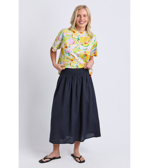 Flair shirred skirt