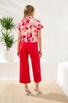 Tie front short sleeve shirt