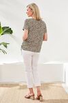 Side ruched print top