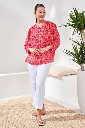 Flowy dolman sleeve top-tops-Gaby's