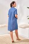Popover dress lace up detail