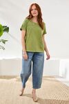 Embroidered applique top
