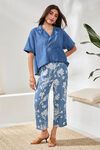Flowy wide crop pant