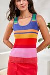 U-neck sleeveless top