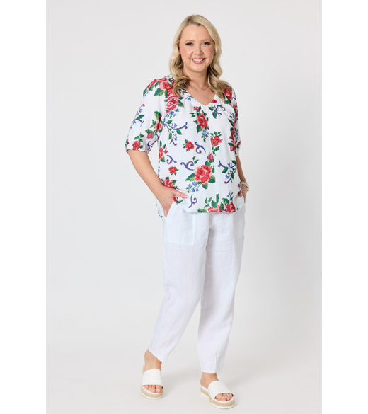 Fiesta print top