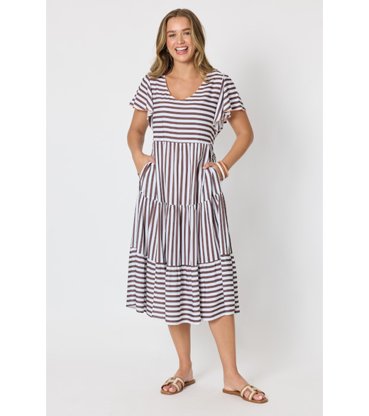 Kalahari stripe dress