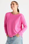 Button boat neck