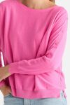 Button boat neck