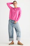 Button boat neck