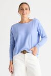 Button boat neck