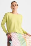 Button boat neck