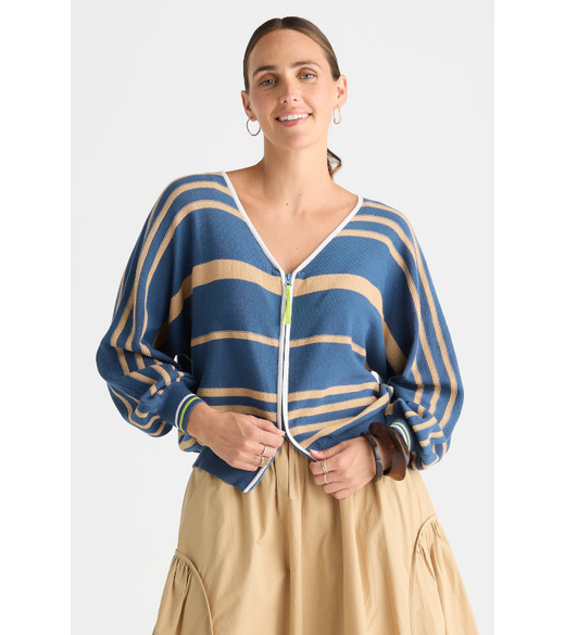 Statement zip cardi