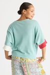 Contrast cuff top