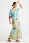 Contrast cuff top