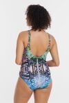 V neck ruched swimsuit