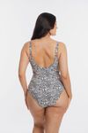 V neck ruched swimsuit