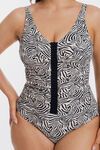 V neck ruched swimsuit