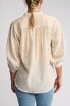 Folk concealed placket shirt