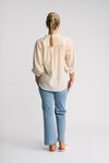 Folk concealed placket shirt