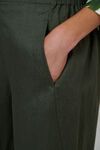 Wide leg linen pant