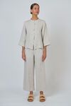 Wide leg linen pant