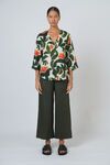 Wide leg linen pant