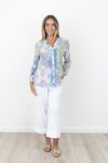 Velora collarless shirt