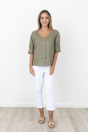 Trina button top-tops-Gaby's