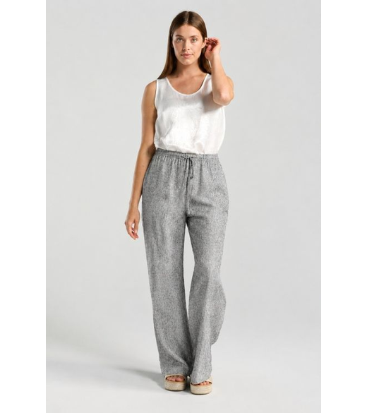 Leila cross dye linen pant