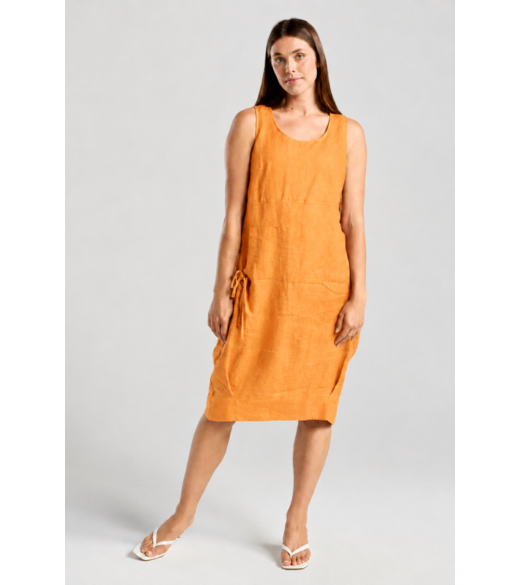 Lillian bubble hem s/less dress