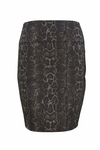 Navy snake skirt