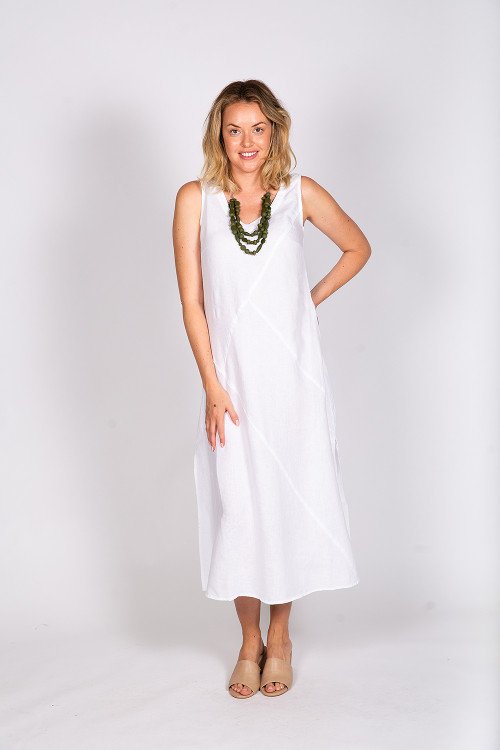 Midi linen dress LabelsNaturals by O & J Gaby's Warkworth