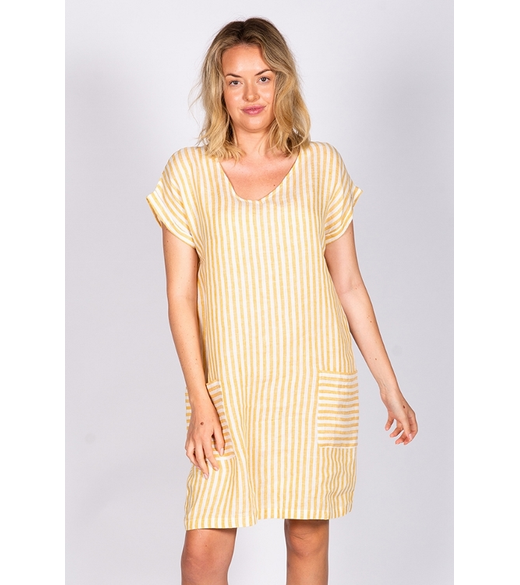 Linen dress with pockets LabelsNaturals by O & J Gaby's Warkworth