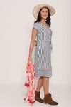 Woven stripe dress