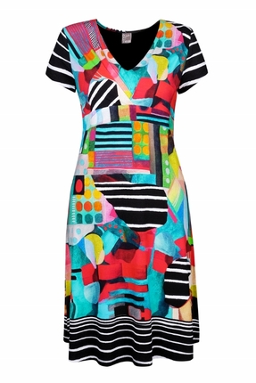 V neck dress-dresses-Gaby's