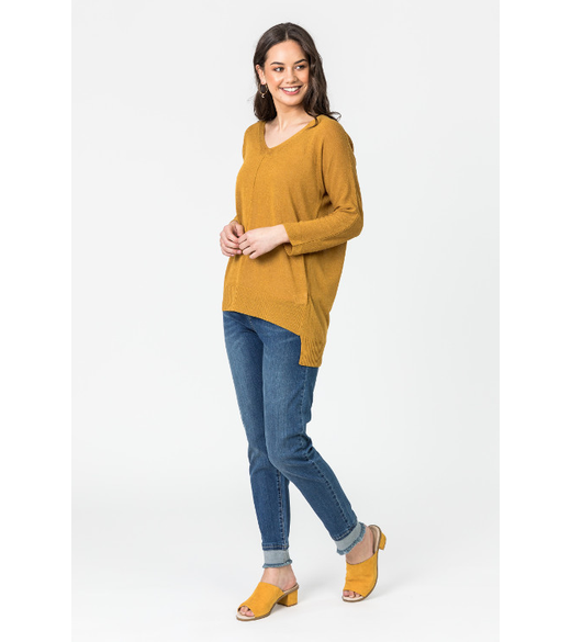 Boyfriend reverse hem jean