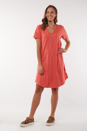 Mary textured tee dress-elm-Gaby's