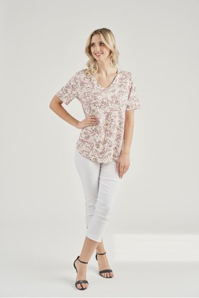 V neck bamboo top-tops-Gaby's