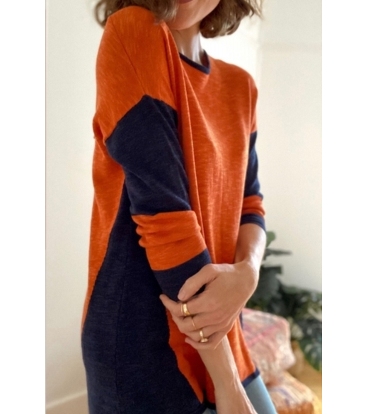 Panelled 3/4 slv tunic