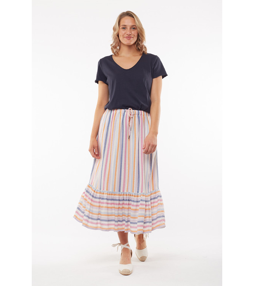 Sunset stripe skirt