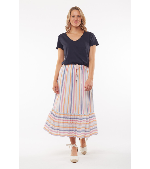 Sunset stripe skirt