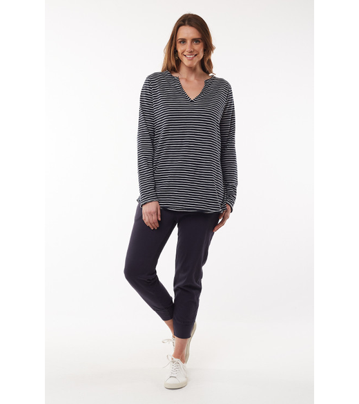 Coles Bay l/slv stripe henley