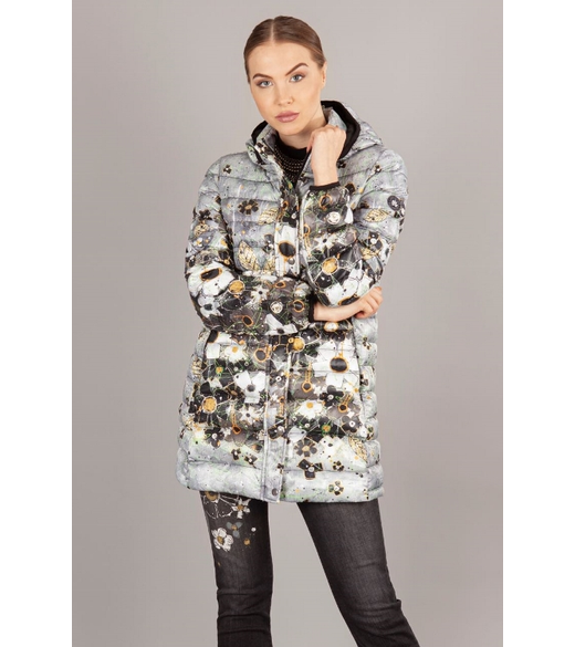 Puffer coat with hood