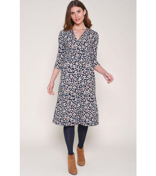 Petals wrap dress