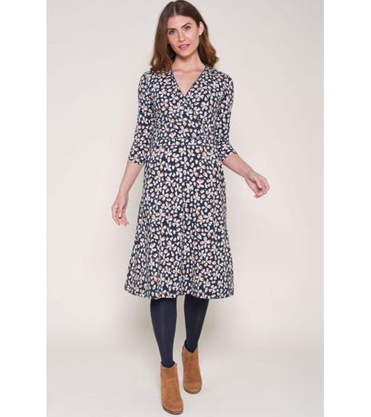 Petals wrap dress