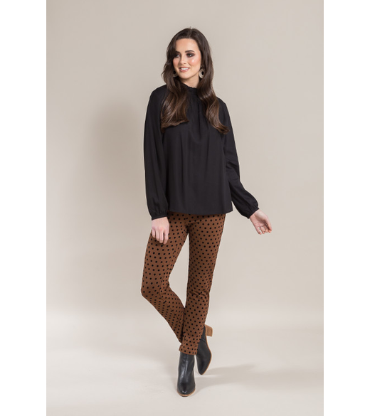 Skinny leg ankle grazer print ponti