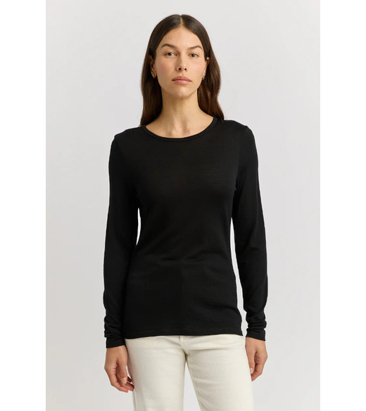 Merino crew top