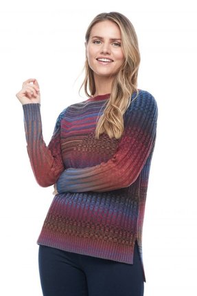 Boatneck sweater 3D effect-tops-Gaby's