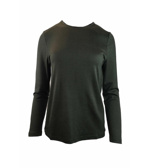 Self trim merino top