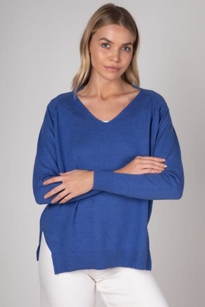 V neck pullover-knitwear-Gaby's